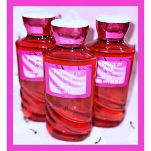 Bath & Body Works PERFECT in PINK 10oz Shower Gel Body Wash with Aloe B5 x3